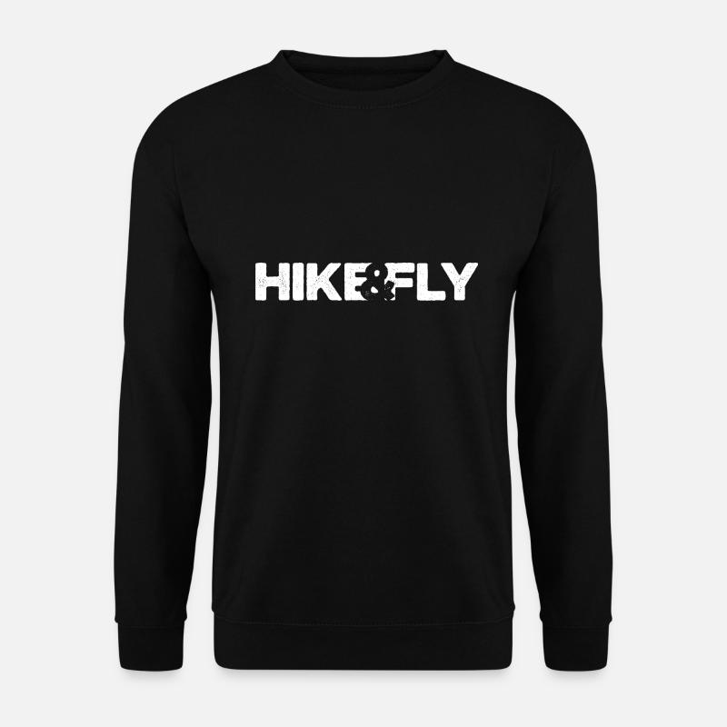 HIKE&FLY white - Unisex Sweatshirt - black