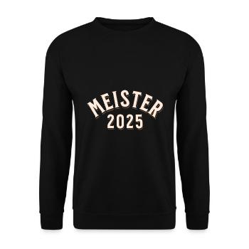 Meister 2025 - Unisex Pullover - Schwarz - Vorne - Alina (178cm) & Michal (187cm)