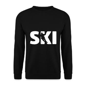 Ski Skieurs Vacances au ski Ski sports d’hiver - Sweat-shirt Unisexe - noir - Devant - Alina (178cm) & Michal (187cm)