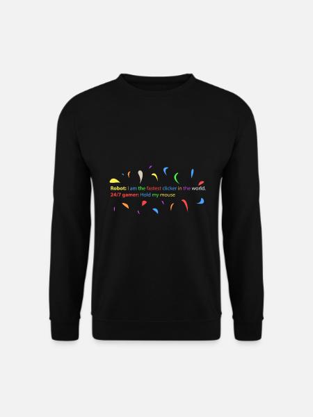 24/7 gamers against robots - Unisex Sweatshirt - black