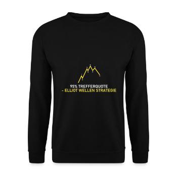 Elliot Wellen Strategie - Unisex Pullover - Schwarz - Vorne - Alina (178cm) & Michal (187cm)