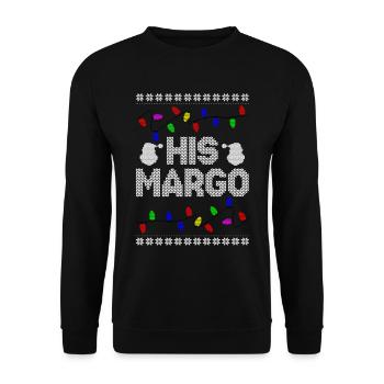 His Margo Her Todd Ugly Christmas Couple Matching - Unisex Sweatshirt - black - Front - Alina (178cm) & Michal (187cm)
