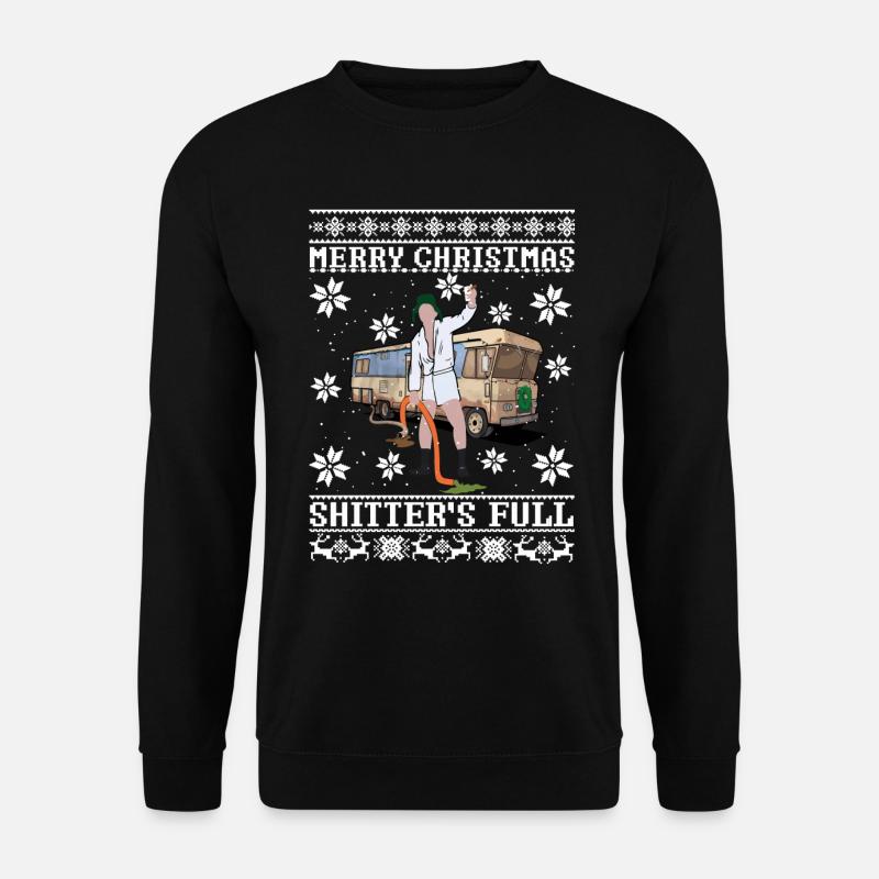 Glædelig jul Shitters Fuld Ugly Christmas - Unisex sweater - sort