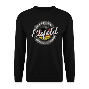 Original Germany Thüringen Eisfeld - Unisex Pullover - Schwarz - Vorne - Alina (178cm) & Michal (187cm)