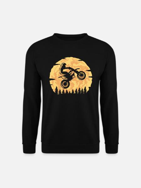 Motocross Motorrad Design Dirt Bike Moto-Cross - Unisex Pullover - Schwarz