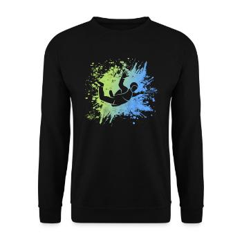 Parachutistes parachutistes - Sweat-shirt Unisexe - noir - Devant - Alina (178cm) & Michal (187cm)