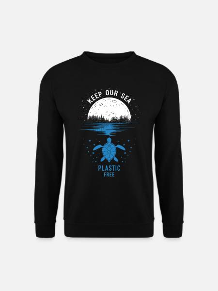 Keep Our Sea Plastic Free - Unisex Sweatshirt - black