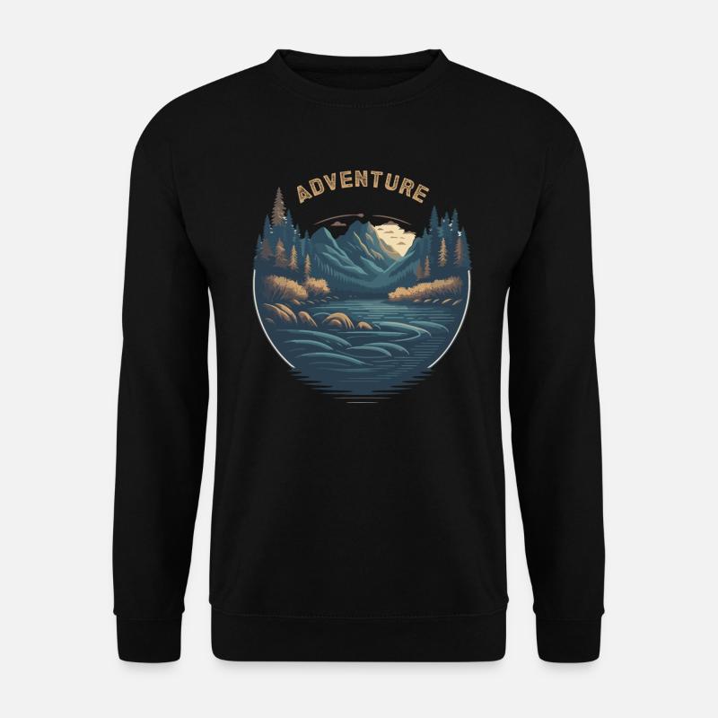 Hunter, Mountaineer, Hiker, Adventure - Unisex Sweatshirt - black