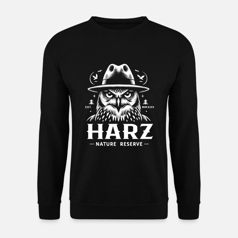 Naturschutzgebiet Harz – Ein Naturparadies entdeck - Unisex Pullover - Schwarz
