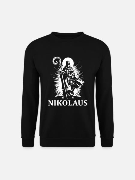 Heiliger Nikolaus – Ein Design für Nikolaus-Fans - Unisex Pullover - Schwarz