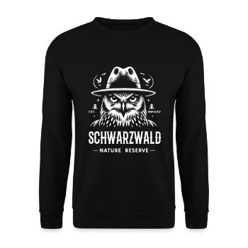 Black Forest Nature Reserve – Unique Nature - Unisex Sweatshirt - black - Front - Alina (178cm) & Michal (187cm)