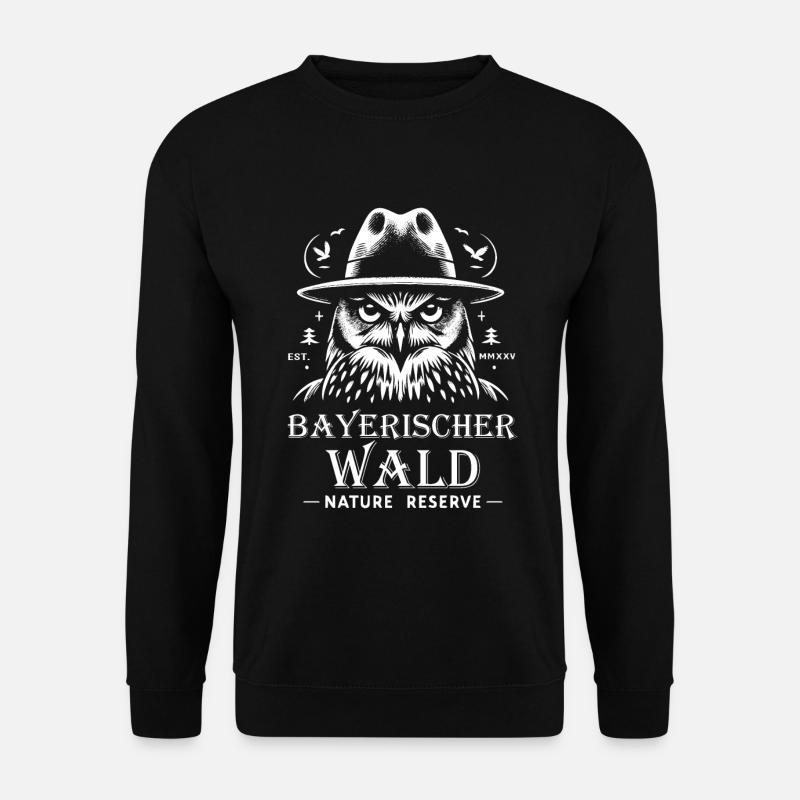 Bayerischer Wald – Naturparadies Design - Unisex Pullover - Schwarz