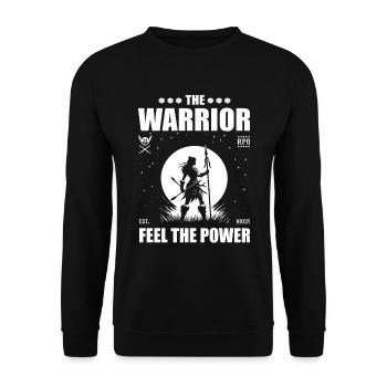 Jeu de rôle Warrior – Ressentez la puissance - Sweat-shirt Unisexe - noir - Devant - Alina (178cm) & Michal (187cm)
