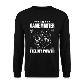 Le maître du jeu de rôle - ressentez la puissance - Sweat-shirt Unisexe - noir - Devant - Alina (178cm) & Michal (187cm)