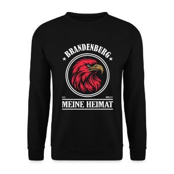 Brandebourg – Ma maison - Sweat-shirt Unisexe - noir - Devant - Alina (178cm) & Michal (187cm)
