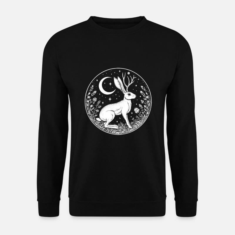 Jackalope – Das legendäre Wesen aus den USA - Unisex Pullover - Schwarz
