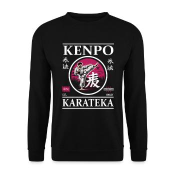 Kenpo Karateka – Master of Flowing Techniques - Unisex Sweatshirt - black - Front - Alina (178cm) & Michal (187cm)
