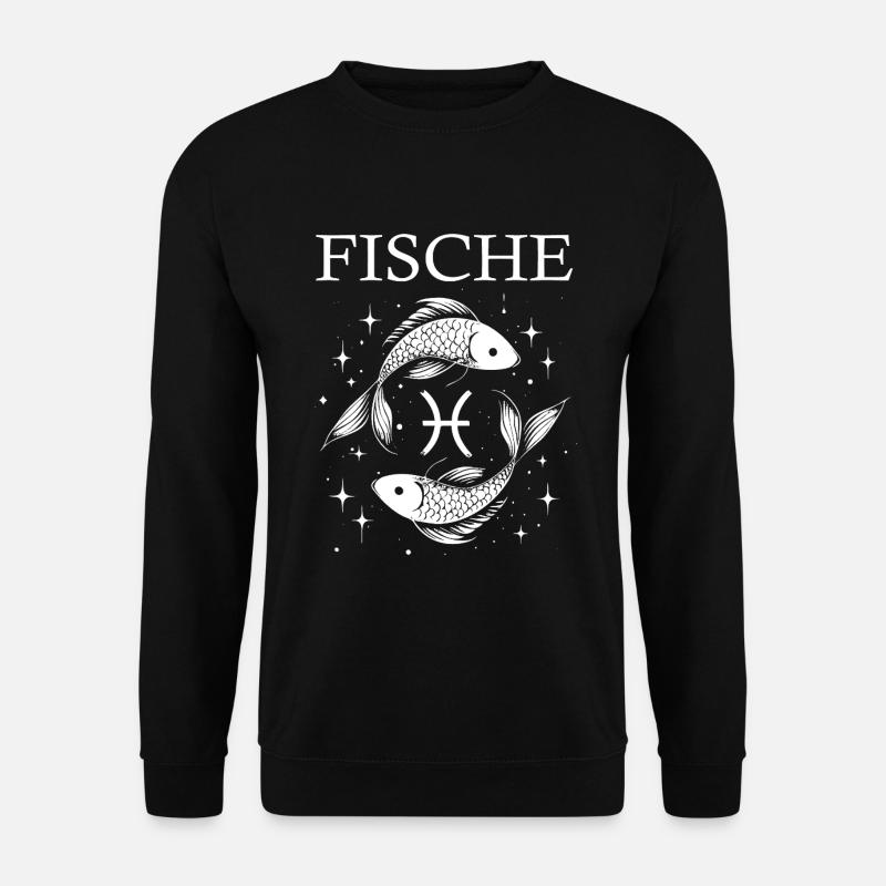 Sternzeichen Fische Design - Unisex Pullover - Schwarz