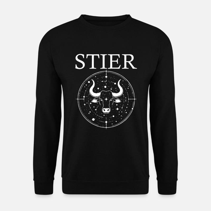 Sternzeichen Stier Design - Unisex Pullover - Schwarz