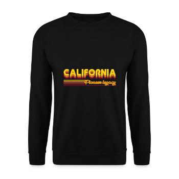 design cool des États californiens des États-Unis - Sweat-shirt Unisexe - noir - Devant - Alina (178cm) & Michal (187cm)
