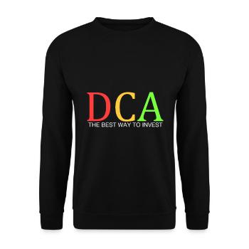 DCA - die beste Art zu investieren - Unisex Pullover - Schwarz - Vorne - Alina (178cm) & Michal (187cm)