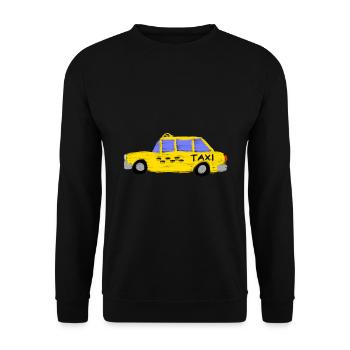 Taxi - Unisex Pullover - Schwarz - Vorne - Alina (178cm) & Michal (187cm)