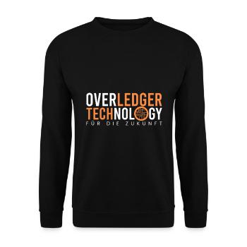 Overledger Technologie - Unisex Pullover - Schwarz - Vorne - Alina (178cm) & Michal (187cm)