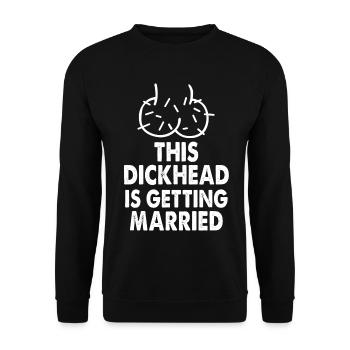 Bachelor party funny humor wedding - Unisex Sweatshirt - black - Front - Alina (178cm) & Michal (187cm)
