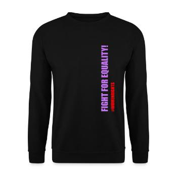 Women's rights are human rights - Unisex Sweatshirt - black - Front - Alina (178cm) & Michal (187cm)