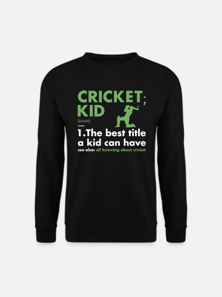 Sport Kid Definition Cricket - Unisex Sweatshirt - black