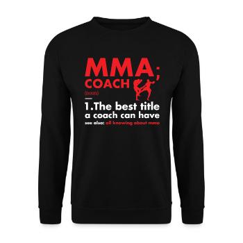 Sport Coach Definition MMA - Unisex Pullover - Schwarz - Vorne - Alina (178cm) & Michal (187cm)