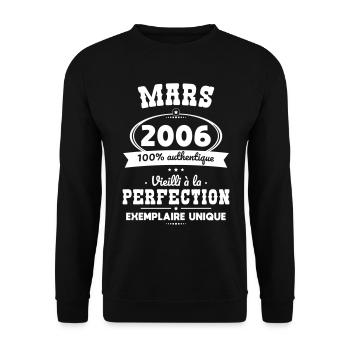 18th Anniversary - March 2006 Perfection - Unisex Sweatshirt - black - Front - Alina (178cm) & Michal (187cm)
