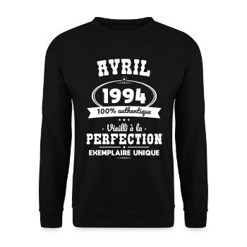 30th Anniversary - April 1994 Perfection - Unisex Sweatshirt - black - Front - Alina (178cm) & Michal (187cm)