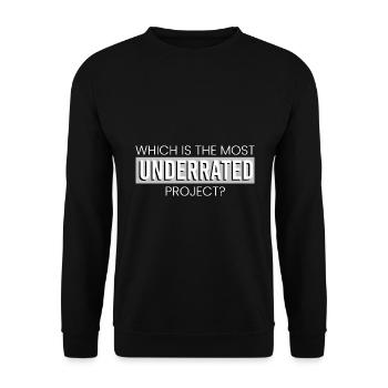 Le projet le plus sous-estimé ? - Sweat-shirt Unisexe - noir - Devant - Alina (178cm) & Michal (187cm)