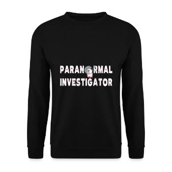 Paranormaler Ermittler Auf Geisterjagd - Unisex Pullover - Schwarz - Vorne - Alina (178cm) & Michal (187cm)