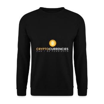 Cryptos cannot be banned - Unisex Sweatshirt - black - Front - Alina (178cm) & Michal (187cm)