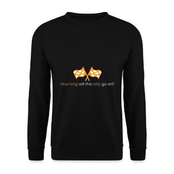How long will this rally continue? - Unisex Sweatshirt - black - Front - Alina (178cm) & Michal (187cm)
