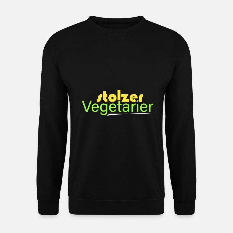 stolzer Vegetarier - Unisex Pullover - Schwarz