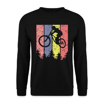Road bikes, bikes, bikes, bikes, bikes, bikes, - Unisex Sweatshirt - black - Front - Alina (178cm) & Michal (187cm)