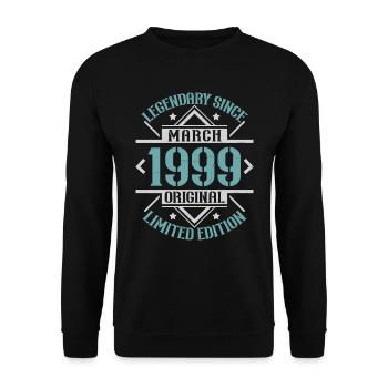 Legendary since March 1999 limited edition - Unisex Sweatshirt - black - Front - Alina (178cm) & Michal (187cm)
