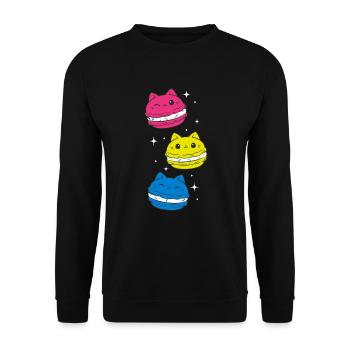 Pansexual - Pansexual Pride Flag - Pansexuality - Unisex Pullover - Schwarz - Vorne - Alina (178cm) & Michal (187cm)