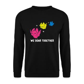 Pansexual - Pansexual Pride Flag - Pansexuality - Unisex Pullover - Schwarz - Vorne - Alina (178cm) & Michal (187cm)
