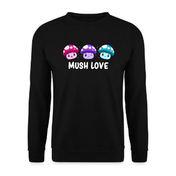 Androgynous - Androgynous Pride - Androgynous Flag - Unisex Pullover - Schwarz - Vorne - Alina (178cm) & Michal (187cm)