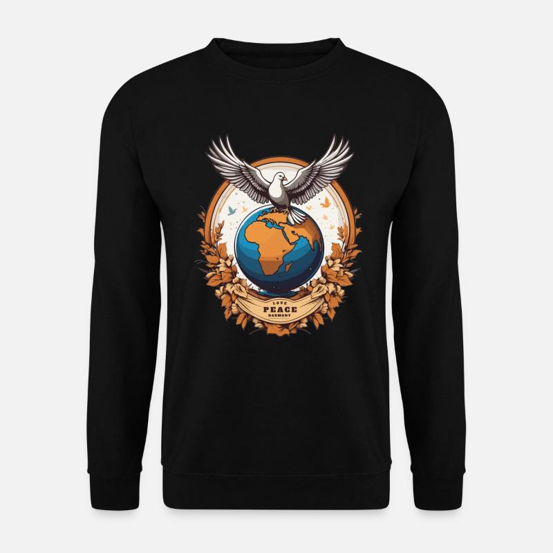 World Peace on Earth - Unisex Sweatshirt - black