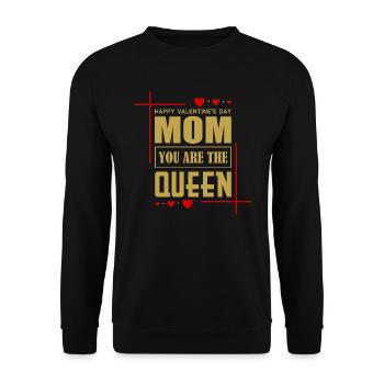 Valentins Day - Unisex Pullover - Schwarz - Vorne - Alina (178cm) & Michal (187cm)