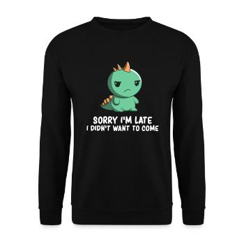 Anxiety - Social Anxiety - Anxiety Humor - Anxious - Unisex Sweatshirt - black - Front - Alina (178cm) & Michal (187cm)