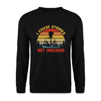 Journalist - Funny Journalist - Journalist Joke - Unisex Sweatshirt - black - Front - Alina (178cm) & Michal (187cm)