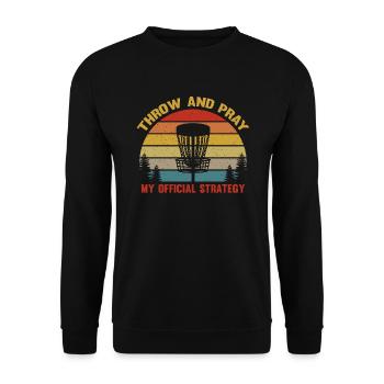 Disc Golf - Lecteur de Disc Golf - Panier de Disc Golf - Sweat-shirt Unisexe - noir - Devant - Alina (178cm) & Michal (187cm)