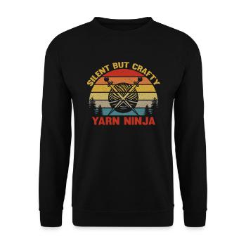 Knitting - Knitting Crochet - Knitting Yarn - Unisex Pullover - Schwarz - Vorne - Alina (178cm) & Michal (187cm)
