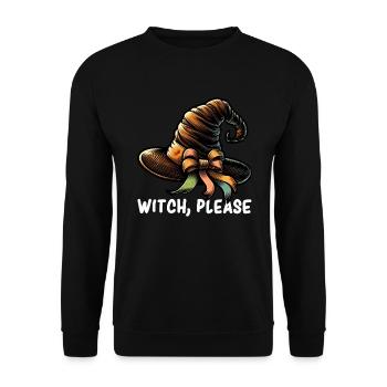 Coquette Witch Coquette Bow Halloween Coquette Bow - Unisex Pullover - Schwarz - Vorne - Alina (178cm) & Michal (187cm)